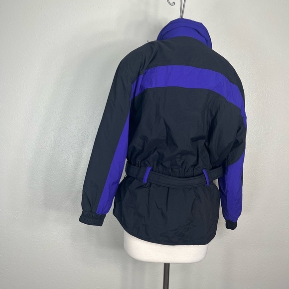 Vintage 80s Tyrolia Head Ski Jacket Wm Sz 14
Black Purple Colorblock Winter Coat - Picture 5 of 7